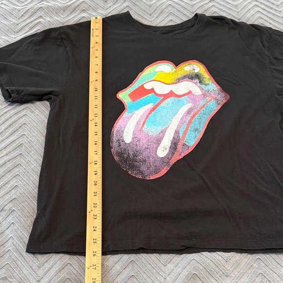 The Rolling Stones Black Oversized Boxy Tee - Picture 5 of 5